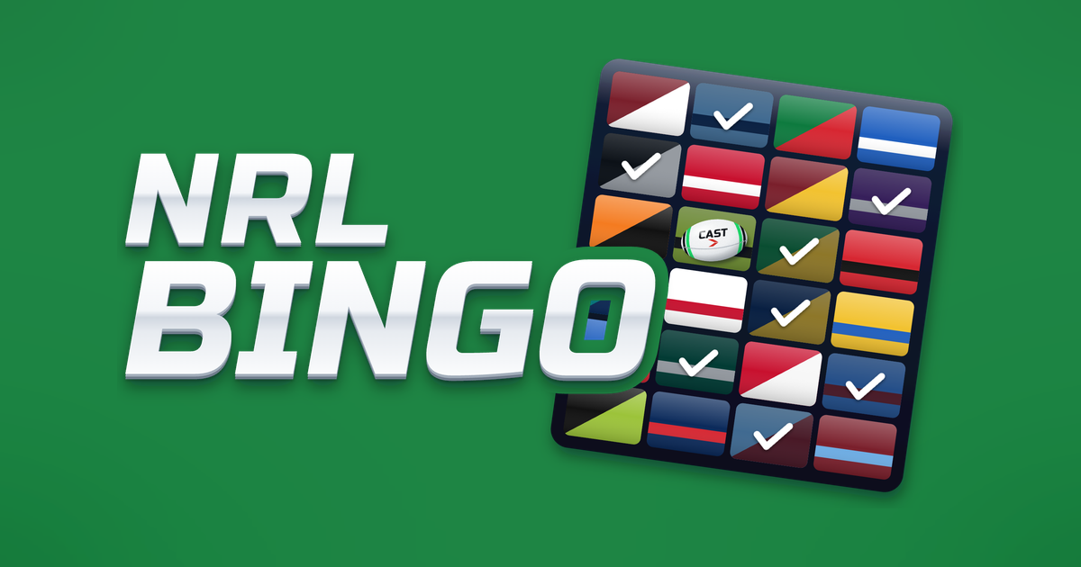 NRL BINGO | Rugby League Teams Bingo Game | CAST Games
